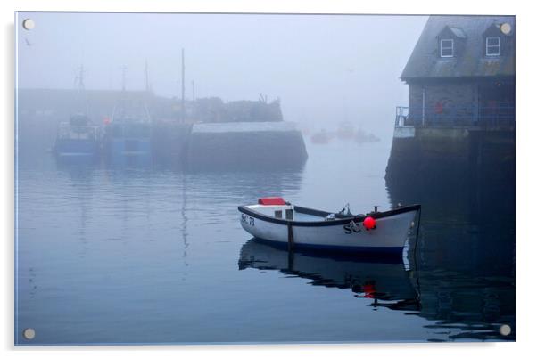 Mevagissey Mist, Cornwall  Acrylic by Frank Farrell