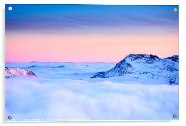 Pastel shades of winter Acrylic by John Henderson