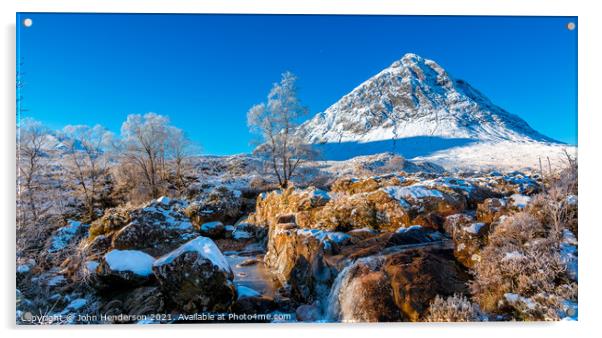 Scottish Highland panorama. Acrylic by John Henderson
