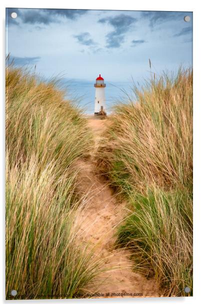 Talacre lighthouse Acrylic by John Henderson
