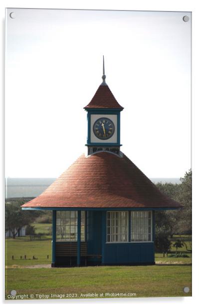 Fronting on sea clock tower Acrylic by Michael bryant Tiptopimage