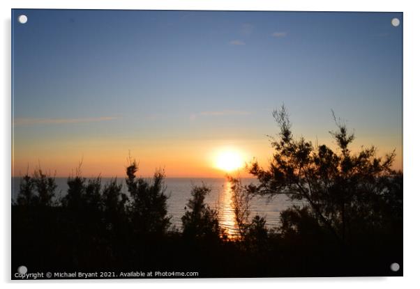 Clacton on Sea,sunrise Acrylic by Michael bryant Tiptopimage