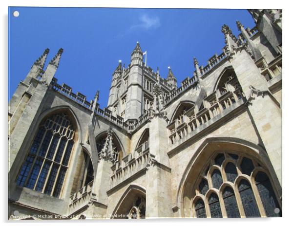 bath cathedral somerset Acrylic by Michael bryant Tiptopimage