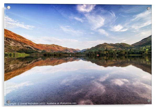 Peaceful Scene over Ullswater - Lake District, England Acrylic by Daniel Nicholson