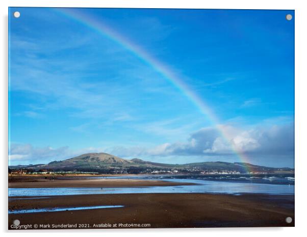 Rainbow over Largo Bay Acrylic by Mark Sunderland
