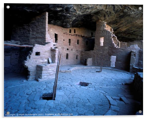 Spruce Tree House Ruin Mesa Verde Acrylic by Mark Sunderland