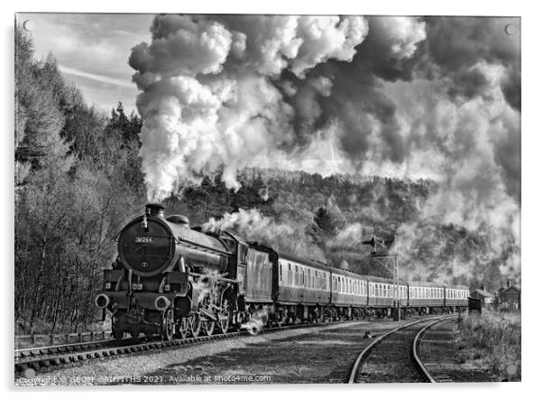 61264 North Yorkshire Moors railway Acrylic by GEOFF GRIFFITHS