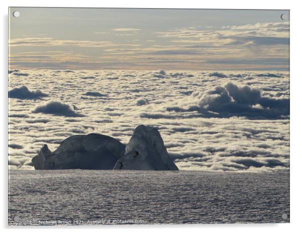 Above the cloud on Antisana Acrylic by Nicholas Brown