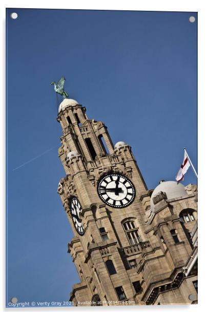 Liver Buildings Acrylic by Verity Gray