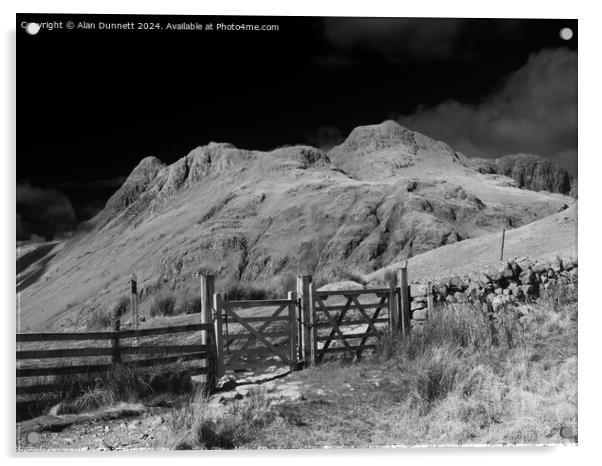 Langdale Gate Acrylic by Alan Dunnett