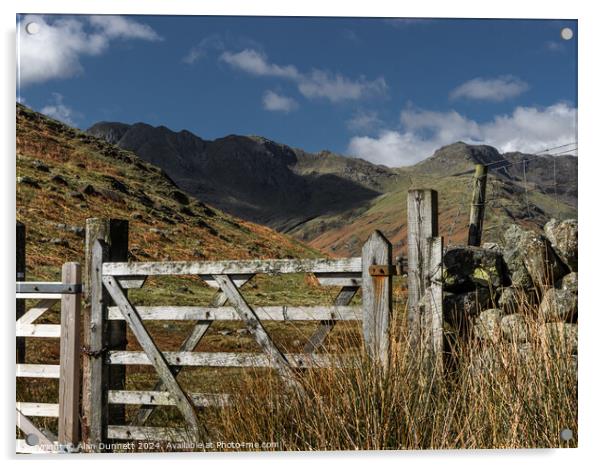 Gate to the Crinkles Acrylic by Alan Dunnett