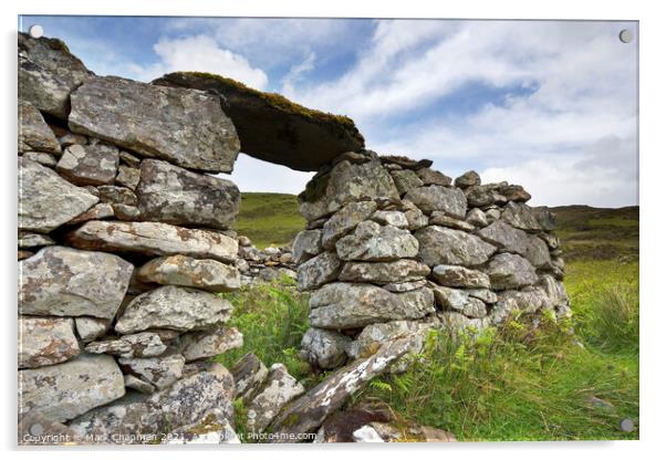 Ruined croft, Boreraig, Isle of Skye, Scotland Acrylic by Photimageon UK