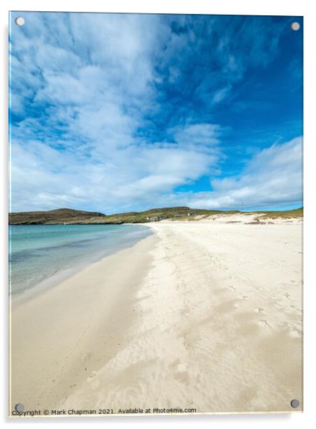 Deserted beach, Hushinish, Isle of Harris Acrylic by Photimageon UK