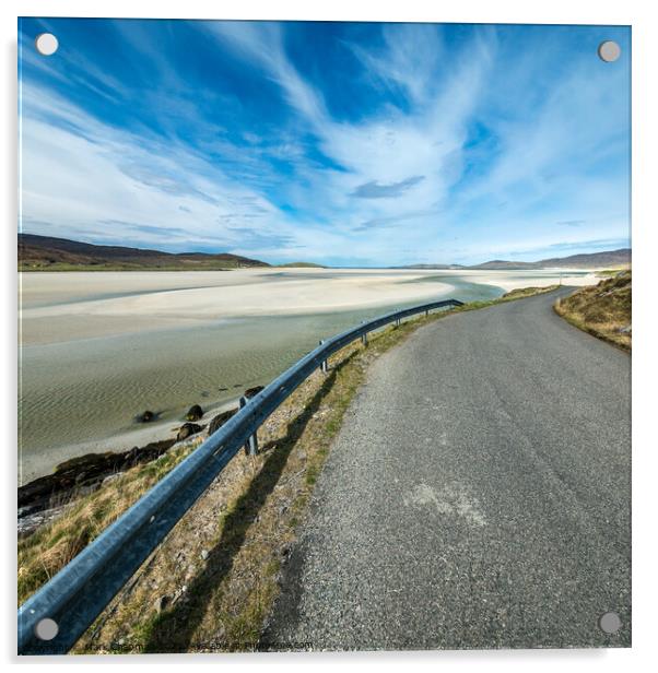 The road to Luskentyre, Isle of Harris  Acrylic by Photimageon UK
