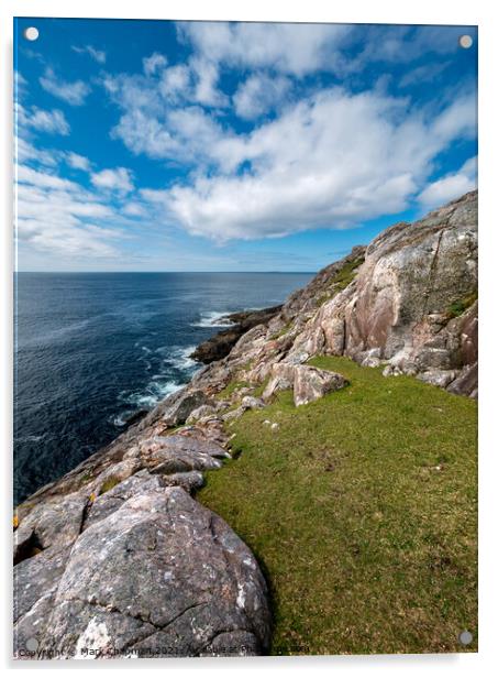 Rocky headland at Hushinish, Isle of Harris Acrylic by Photimageon UK