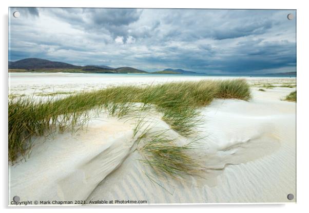 Dune grass, Luskentyre beach, Isle of Harris Acrylic by Photimageon UK