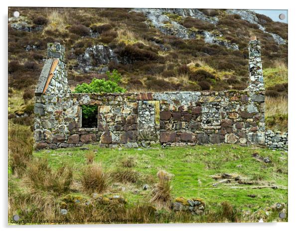 Old croft house ruins, Isle of Harris Acrylic by Photimageon UK