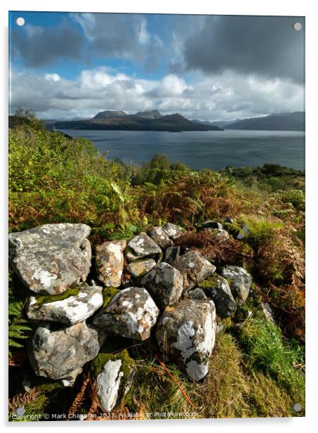 Scottish Highlands as seen from Leitir Fura on Skye Acrylic by Photimageon UK
