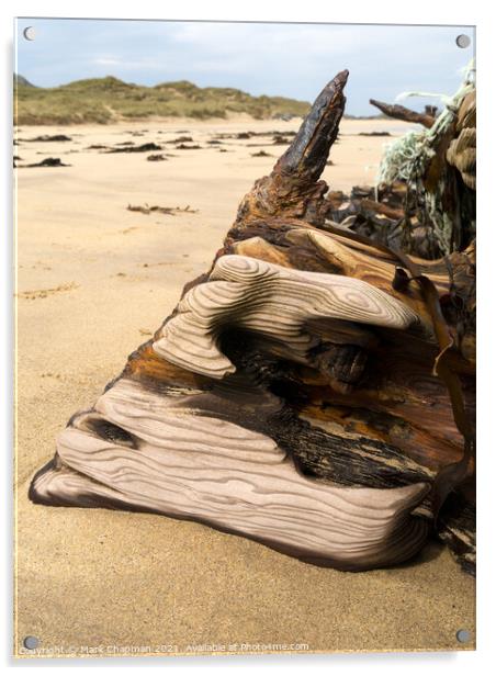 Shipwreck timbers on Balnahard Beach, Isle of Colonsay, Scotland Acrylic by Photimageon UK