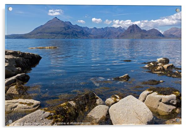 Black Cuillin Mountains and Loch Scavaig from Elgol, Skye, Scotland Acrylic by Photimageon UK