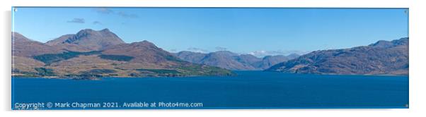 Loch Hourn and Knoydart seen from across the Sound of Skye, Scotland, UK Acrylic by Photimageon UK