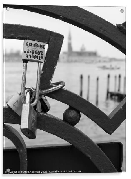 Love Locks, Venice Acrylic by Photimageon UK