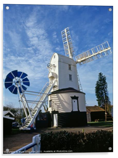 Saxstead Green Windmill, Suffolk, UK Acrylic by Photimageon UK