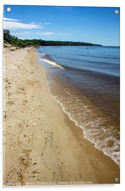 Victoria Beach, Manitoba, Canada Acrylic by STEPHEN THOMAS