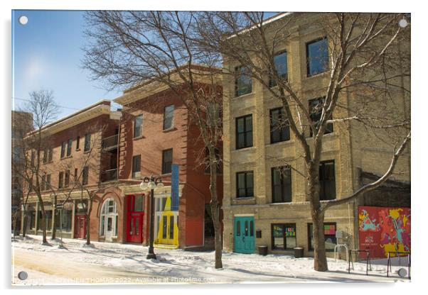 Albert Street, Winnipeg Acrylic by STEPHEN THOMAS