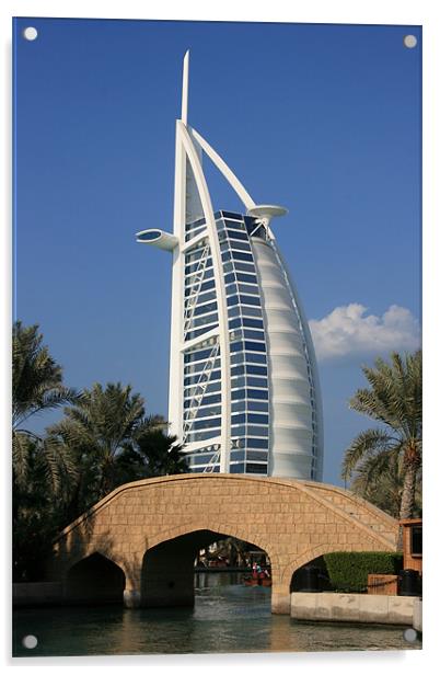 Burj al Arab, Dubai Acrylic by David Gardener