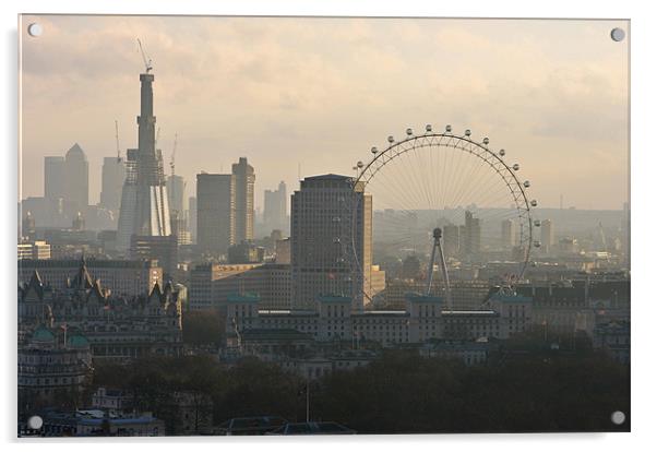 London Skyline Acrylic by David Gardener