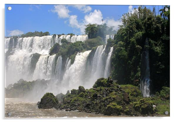 Iguazu Falls Acrylic by David Gardener