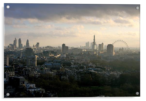 London Skyline at Dawn Acrylic by David Gardener