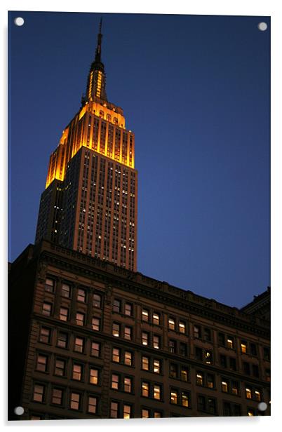 Empire State Building Acrylic by David Gardener
