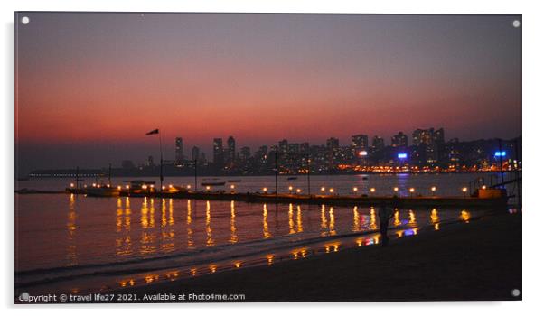 Magical place in Mumbai  Acrylic by travel life27