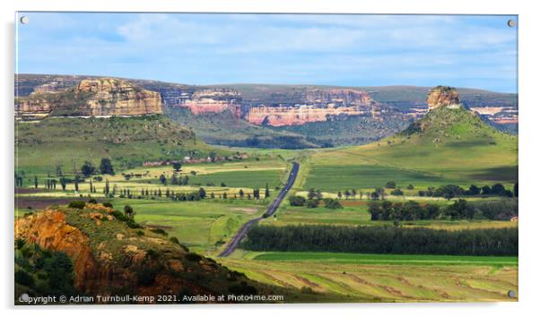 Surrender Hill, Fourtiesburg, Free State, South Africa Acrylic by Adrian Turnbull-Kemp