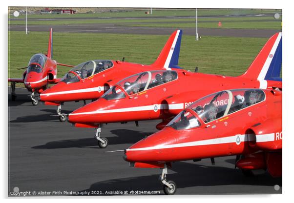 The Reds arrive Acrylic by Alister Firth Photography