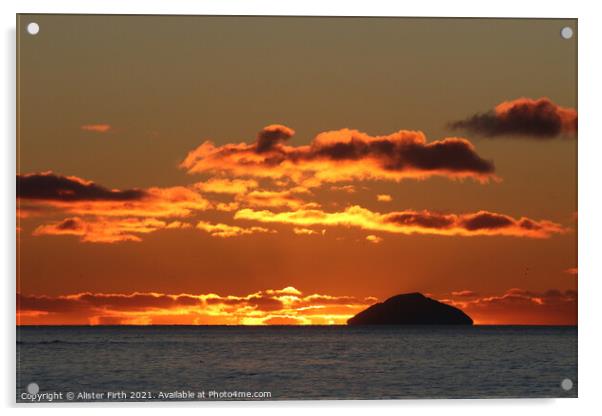 Golden Sunset Acrylic by Alister Firth Photography