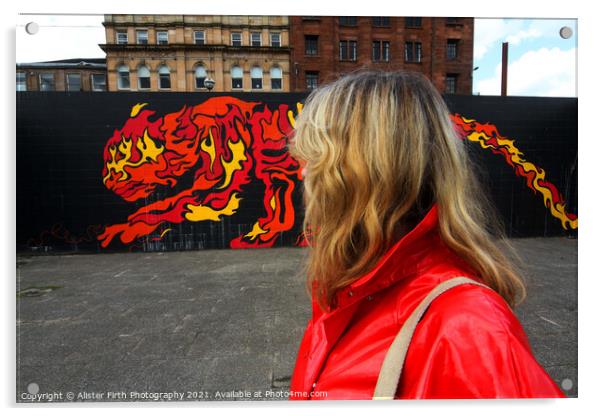 Urban Tiger Acrylic by Alister Firth Photography