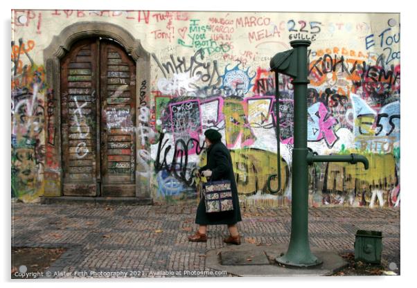 Passing the Peace Wall Acrylic by Alister Firth Photography