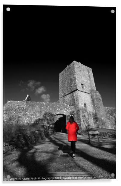 The red coat Acrylic by Alister Firth Photography