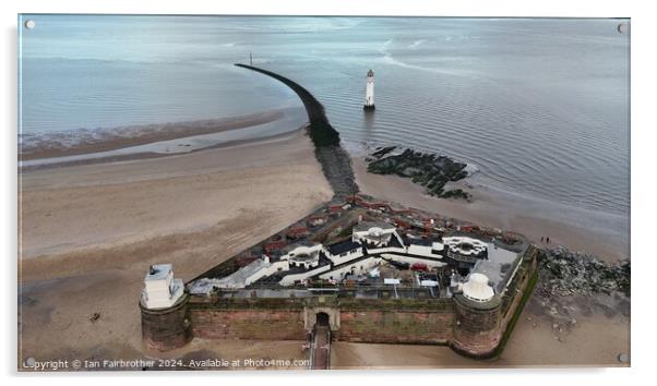New Brighton Lighthouse  Acrylic by Ian Fairbrother
