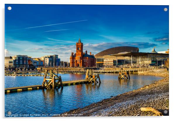 Cardiff Bay Acrylic by Lloyd Richards