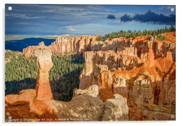 Bryce Canyon National Park landscape, Utah, USA Acrylic by Delphimages Art