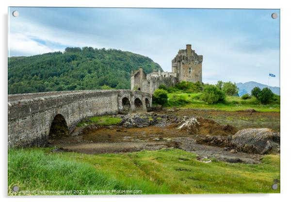 Eilean Donan castle, Scotland Acrylic by Delphimages Art