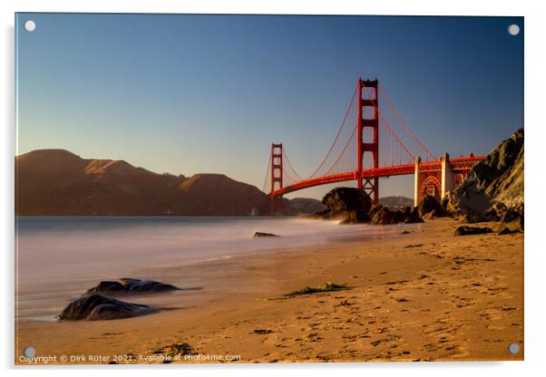 Golden Gate Bridge Acrylic by Dirk Rüter