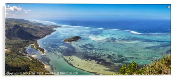 View from Le Morne Brabant Acrylic by Dirk Rüter