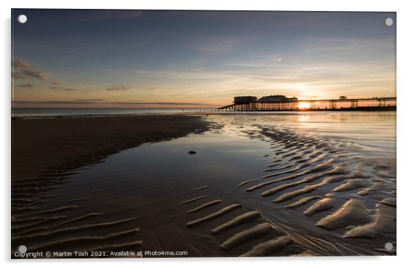 Washboard. Cromer Pier Sunrise Acrylic by Martin Tosh