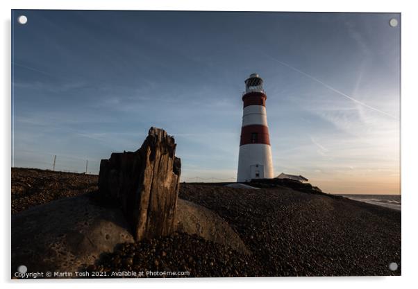 Orford Ness Lighthouse X  Acrylic by Martin Tosh