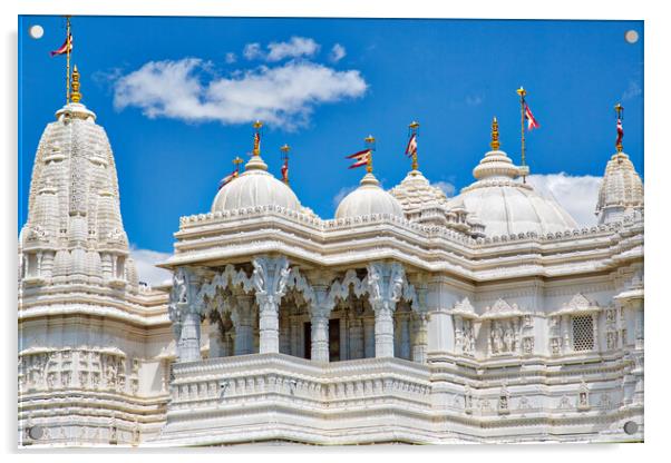 BAPS Shri Swaminarayan Mandir Hindu Temple in Toronto Acrylic by Elijah Lovkoff